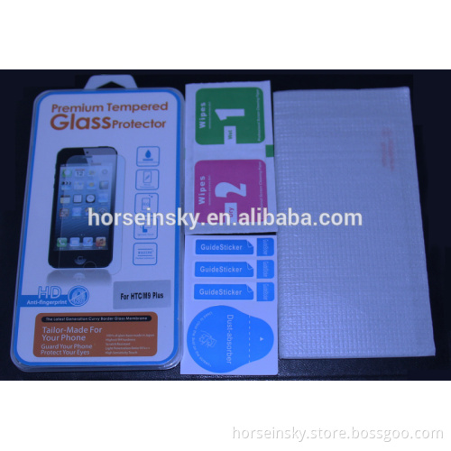 2015 Premium Ultra Clear HD Tempered Glass Screen Protector for HTC One M9 Plus